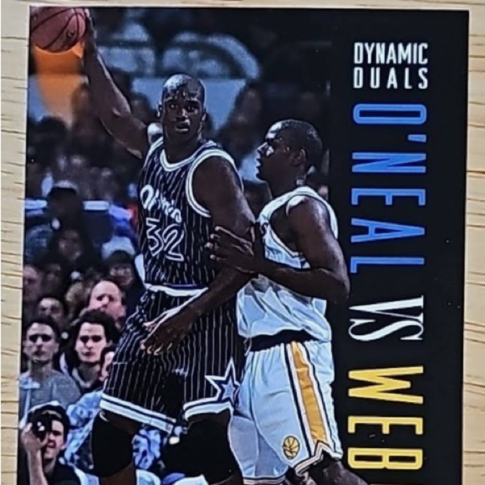 NBA Dynamic Duels O'Neal vs Web Black and Blue Card